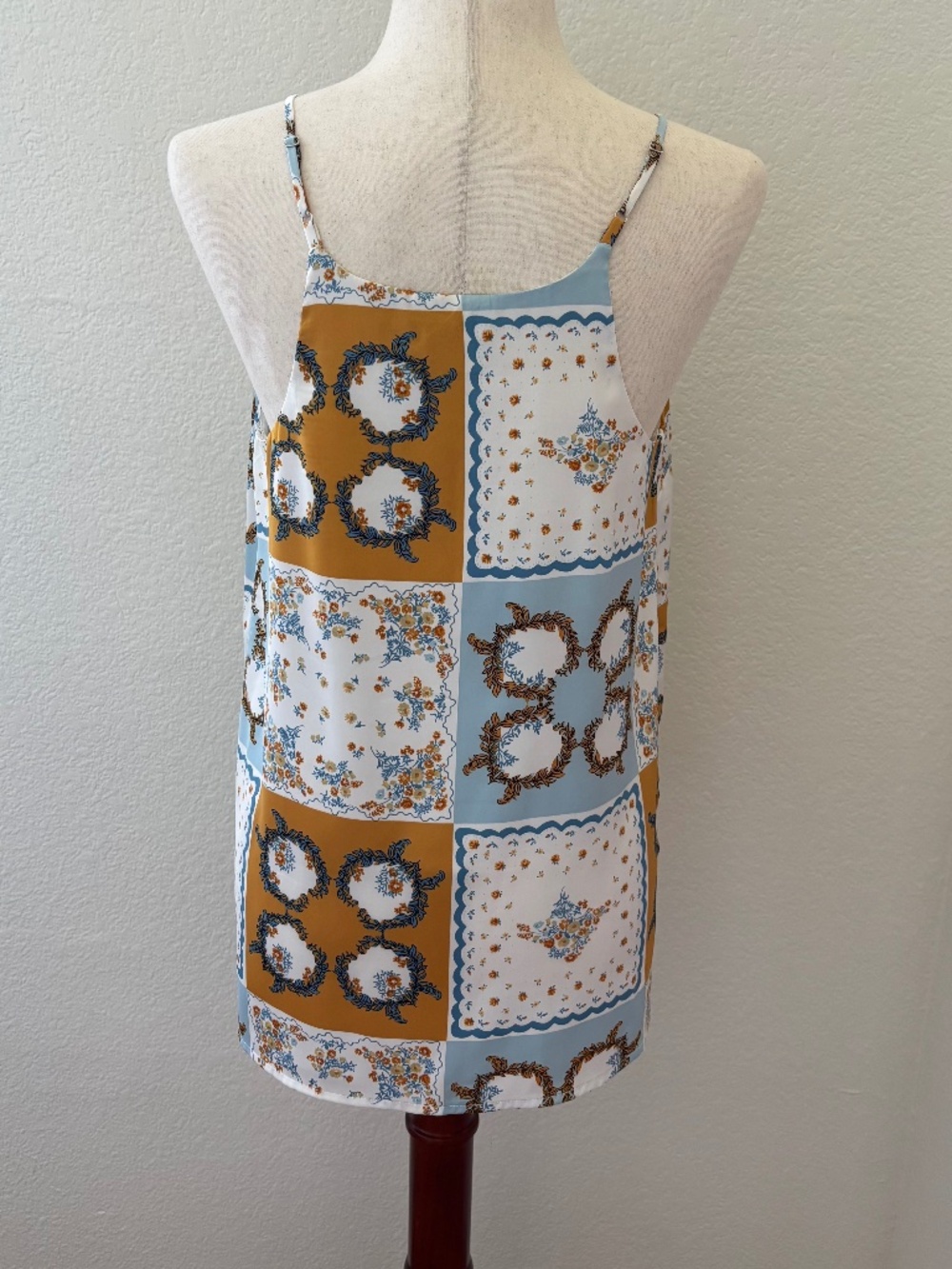 Joie scarf print adjustable strap swing camisole tank size Small - Picture 5 of 8